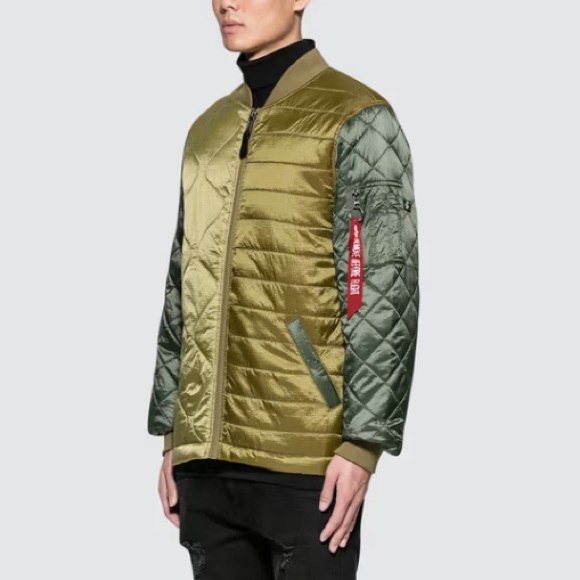 Alpha Industries Unisex Ally Bomber Jacket Size S - Picture 15 of 16